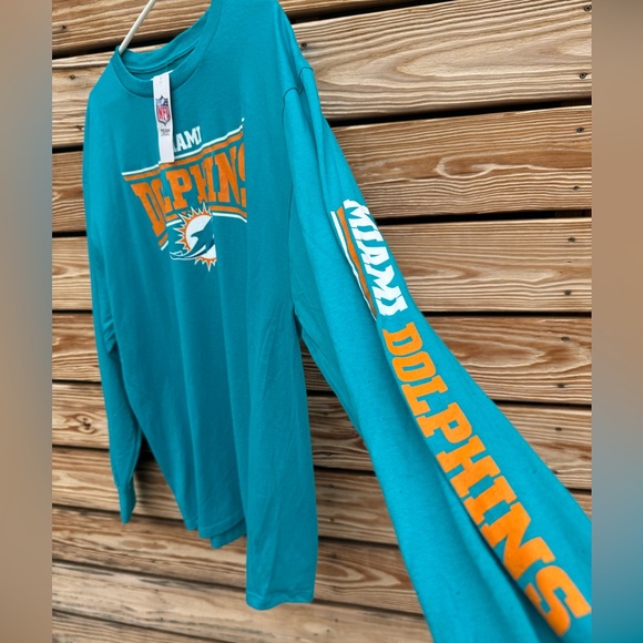 NWT NFL Team Apparel Miami Dolphins Long Sleeve Shirt - Picture 6 of 6